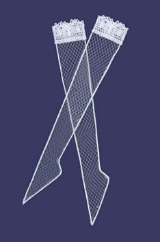 Dollhouse Miniature Panty Hose/White/Net